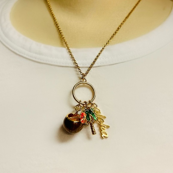 $78 Kate Spade Aloha Charm Pendant Necklace in gold - Picture 6 of 12